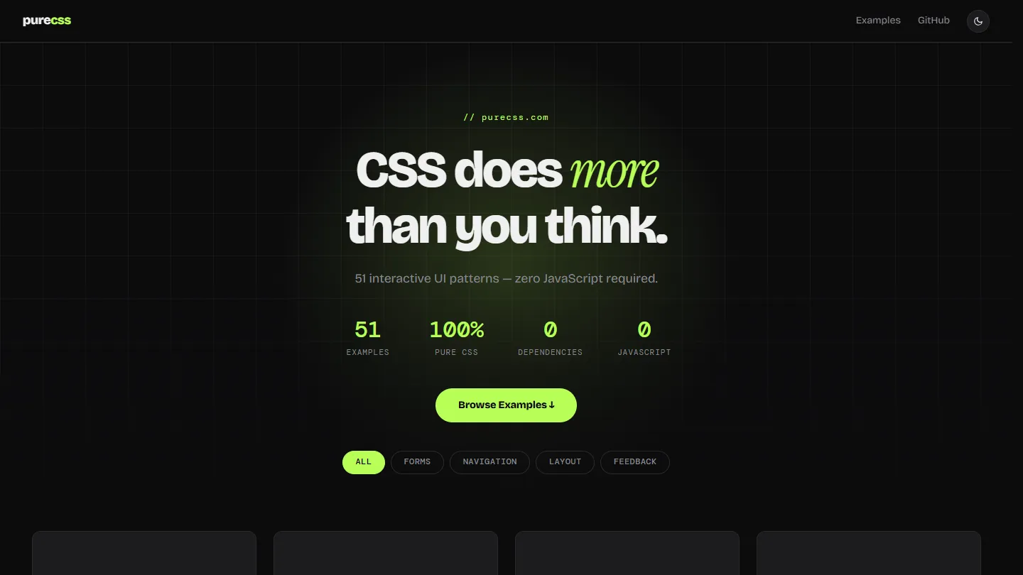 PureCSS.com screenshot